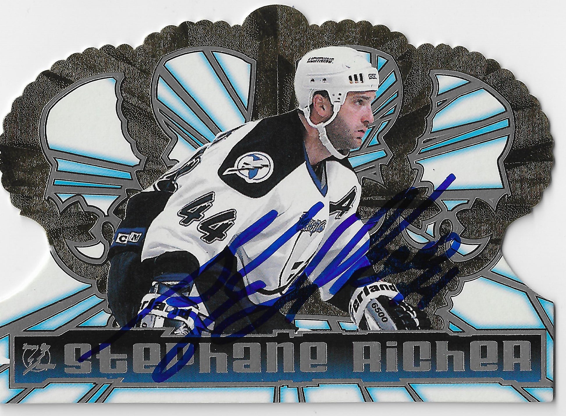 Stephane Richer Signed 1998-99 Pacific Crowne Royale Hockey Card - Tampa Bay Lightning