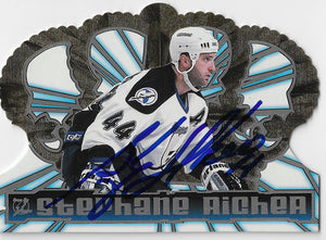 Stephane Richer Signed 1998-99 Pacific Crowne Royale Hockey Card - Tampa Bay Lightning