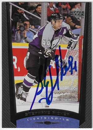 Stephane Richer Signed 1998-99 Upper Deck Hockey Card - Tampa Bay Lightning