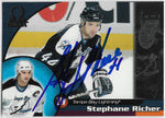 Stephane Richer Signed 1998-99 Pacific Omega Hockey Card - Tampa Bay Lightning