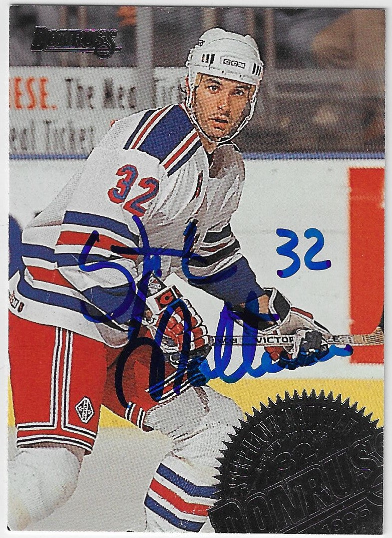 Stephane Matteau Signed 1994-95 Donruss Hockey Card - New York Rangers