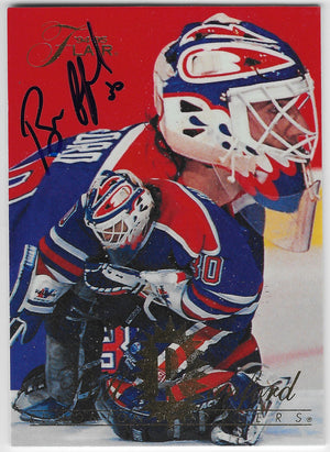 Bill Ranford Signed 1994-95 Flair Hockey Card - Edmonton Oilers