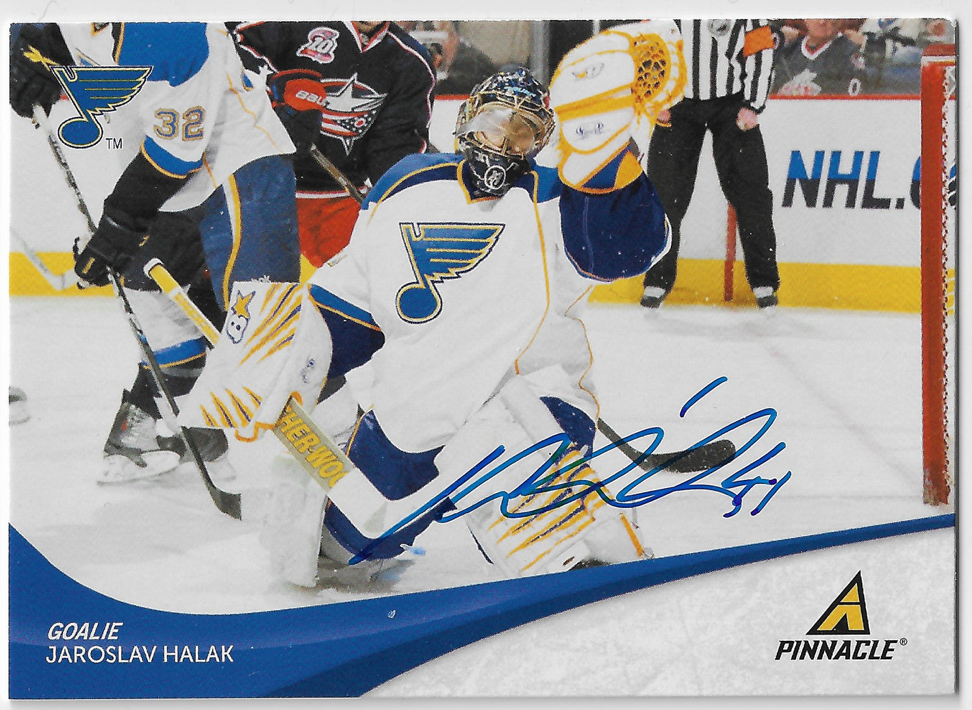 Jaroslav Halak Signed 2011-12 Pinnacle Hockey Card - St Louis Blues