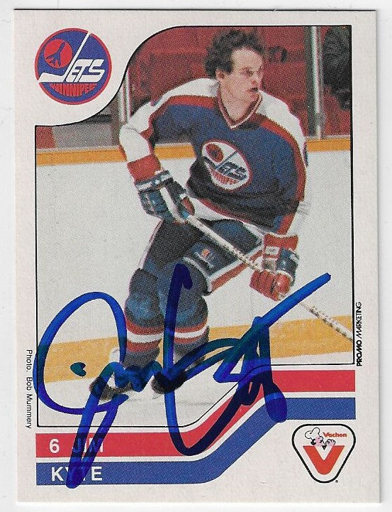 Jim Kyte Signed 1983-84 Vachon Hockey Card - Winnipeg Jets