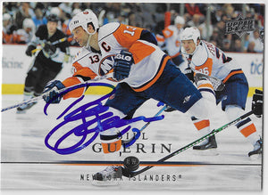 Bill Guerin Signed 2008-09 Upper Deck Hockey Card - New York Islanders