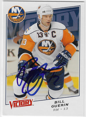 Bill Guerin Signed 2008-09 Upper Deck Victory Hockey Card - New York Islanders