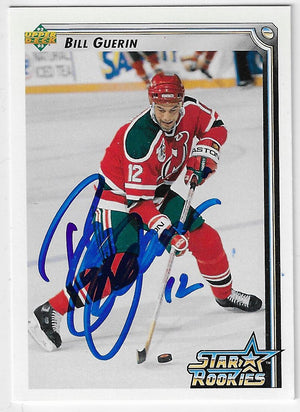 Bill Guerin Signed 1992-93 Upper Deck Hockey Card - New Jersey Devils
