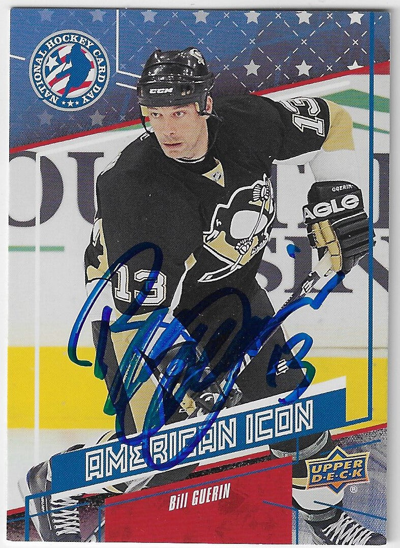 Bill Guerin Signed 2017 Upper Deck National Hockey Card Day - Pittsburgh Penguins #USA12