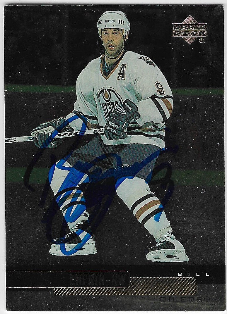 Bill Guerin Signed 1999-00 Upper Deck Gold Reserve Hockey Card - Edmonton OIlers