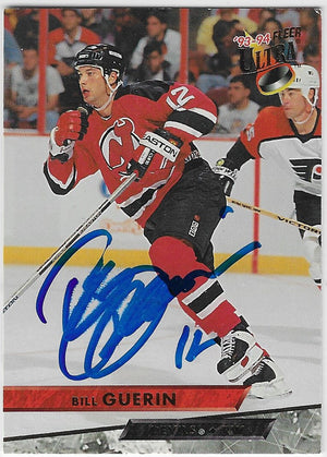 Bill Guerin Signed 1993-94 Fleer Ultra Hockey Card - New Jersey Devils