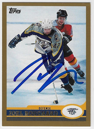 Joel Bouchard Signed 1999-00 Topps Hockey Card - Nashville Predators