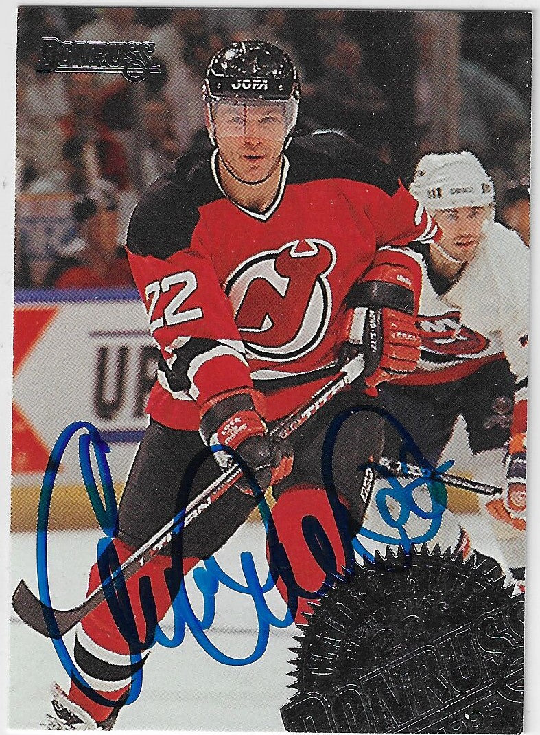 Claude Lemieux Signed 1994-95 Donruss Hockey Card - New Jersey Devils