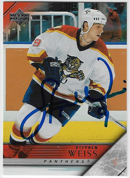 Stephen Weiss Signed 2005-06 Upper Deck Hockey Card - Florida Panthers