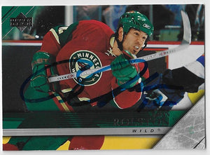 Brian Rolston Signed 2005-06 Upper Deck Hockey Card - Minnesota Wild