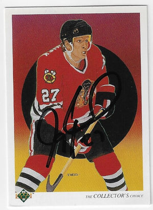 Jeremy Roenick Signed 1990-91 Upper Deck Hockey Card - Chicago Blackhawks