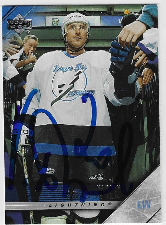 Vaclav Prospal Signed 2005-06 Upper Deck Hockey Card - Tampa Bay Lightning