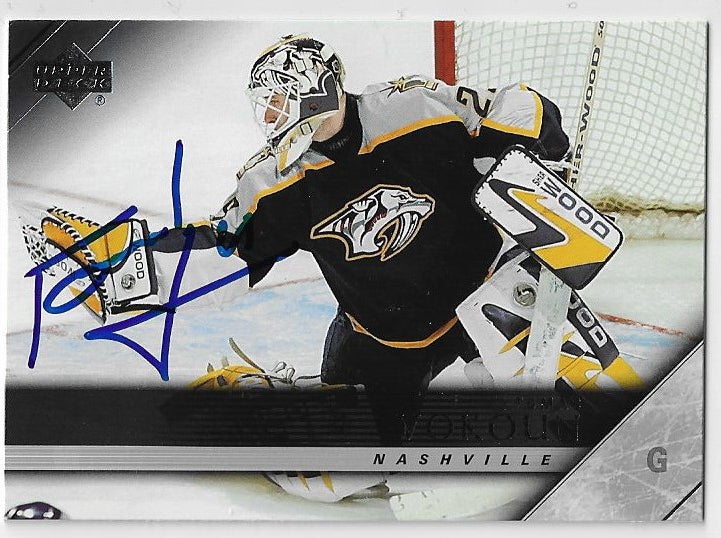 Tomas Vokoun Signed 2005-06 Upper Deck Hockey Card - Nashville Predators