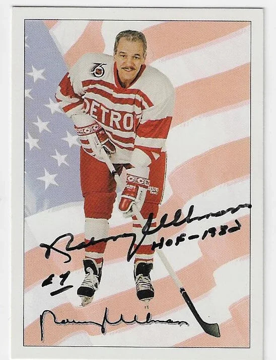 Norm Ullman Signed 1991-92 Ultimate Original Six Hockey Card - Detroit Red Wings