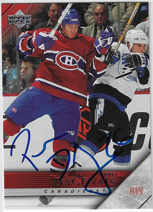 Pierre Dagenais Signed 2005-06 Upper Deck Hockey Card - Montreal Canadiens