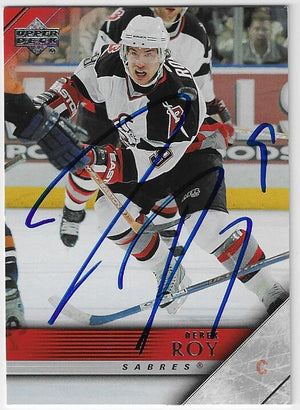 Derek Roy Signed 2005-06 Upper Deck Hockey Card - Buffalo Sabres