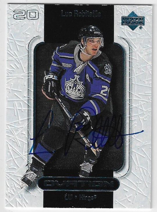 Luc Robitaille Signed 2000-01 Upper Deck Ovation Hockey Card - Los Angeles Kings