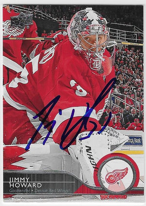 Jimmy Howard Signed 2014-15 Upper Deck Hockey Card - Detroit Red Wings
