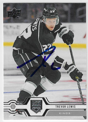 Trevor Lewis Signed 2019-20 Upper Deck Hockey Card - Los Angeles Kings