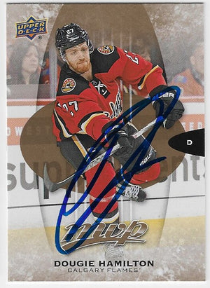 Dougie Hamilton Signed 2016-17 Upper Deck MVP Hockey Card - Calgary Flames