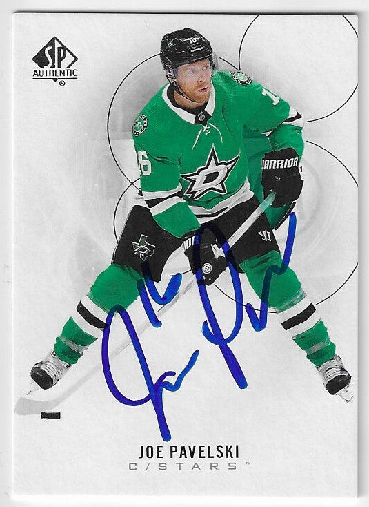 Joe Pavelski Signed 2020-21 SP Authentic Hockey Card - Dallas Stars