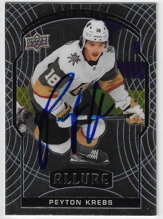 Peyton Krebs Signed 2020-21 Upper Deck Allure Hockey Card - Las Vegas Golden Knights