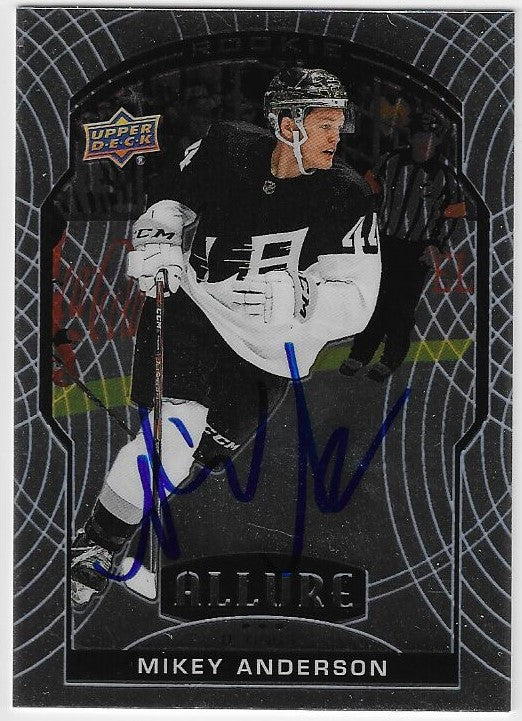 Mikey Anderson Signed 2020-21 Upper Deck Allure Hockey Card - Los Angeles Kings