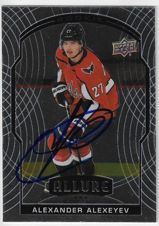 Alexander Alexeyev Signed 2020-21 Upper Deck Allure Hockey Card - Washington Capitals