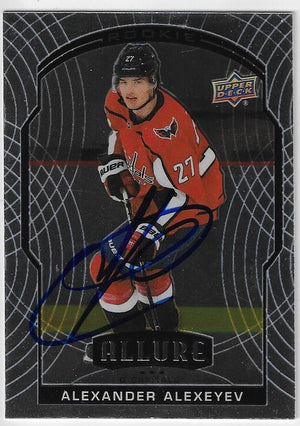 Alexander Alexeyev Signed 2020-21 Upper Deck Allure Hockey Card - Washington Capitals