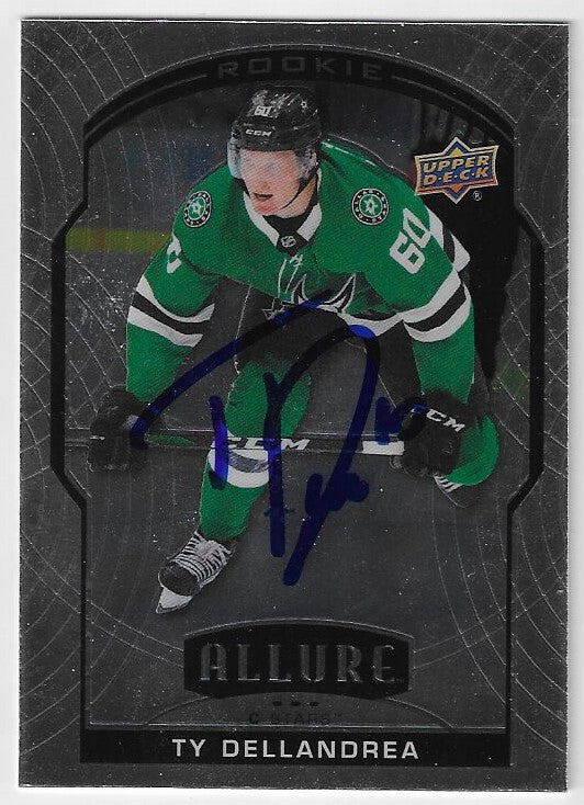 Ty Dellandrea Signed 2020-21 Upper Deck Allure Hockey Card - Dallas Stars