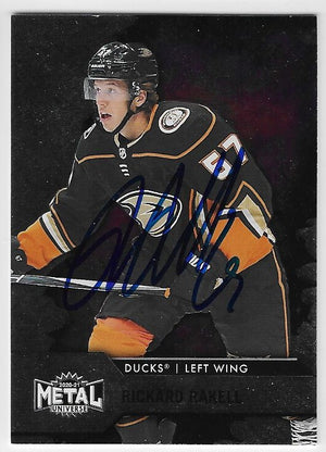 Richard Rakell Signed 2020-21 Metal Universe Hockey Card - Anaheim Ducks