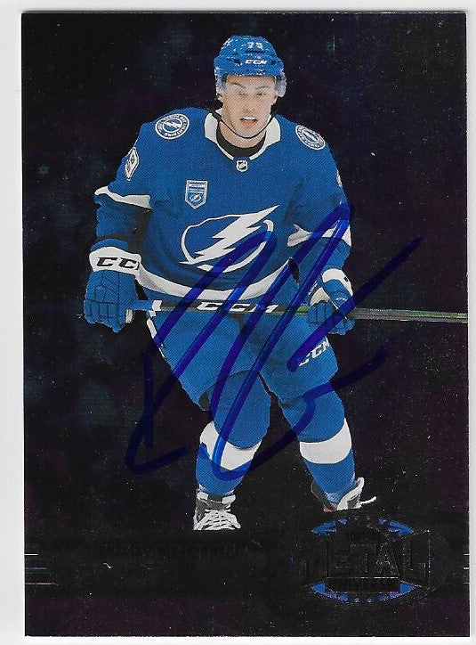 Ross Colton Signed 2021-22 Metal Universe Hockey Card - Tampa Bay Lightning