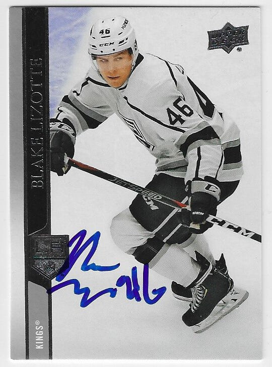 Blake Lizotte Signed 2020-21 Upper Deck Hockey Card - Los Angeles Kings