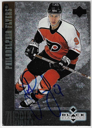 Dainius Zubrus Signed 1996-97 Upper Deck Black Diamond Hockey Card - Philadelphia Flyers