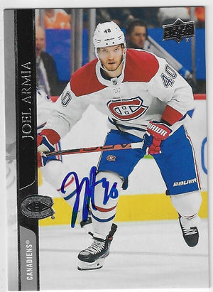 Joel Armia Signed 2020-21 Upper Deck Hockey Card - Montreal Canadiens