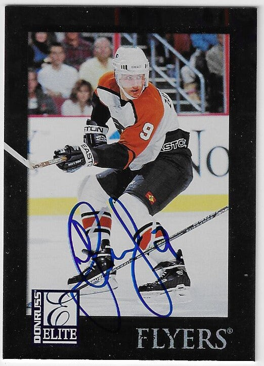 Dainius Zubrus Signed 1997-98 Donruss Elite Hockey Card - Philadelphia Flyers #50
