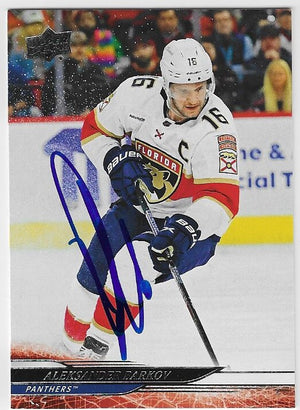 Aleksander Barkov Signed 2024-25 Upper Deck Hockey Card - Florida Panthers