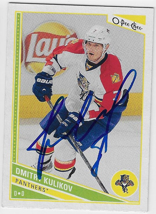 Dmitri Kulikov Signed 2013-14 O-Pee-Chee Hockey Card - Florida Panthers