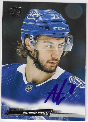 Anthony Cirelli Signed 2022-23 Upper Deck Hockey Card - Tampa Bay Lightning