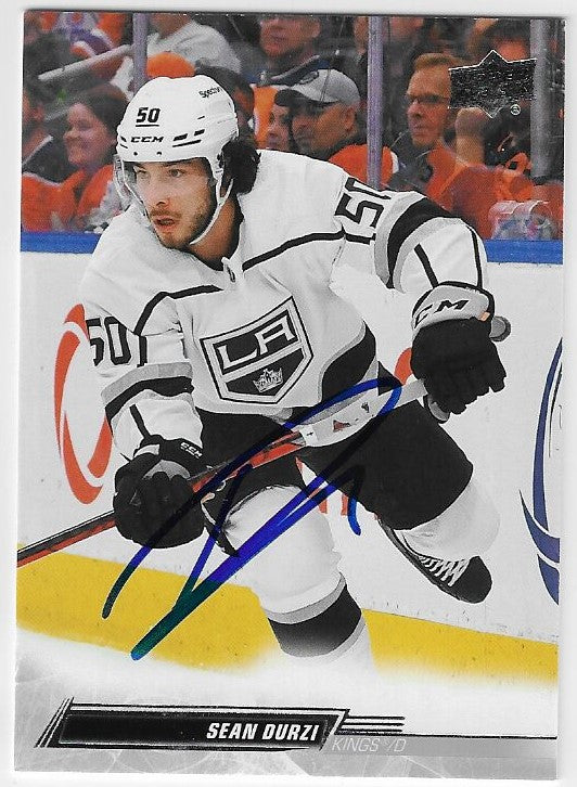 Sean Durzi Signed 2022-23 Upper Deck Hockey Card - Los Angeles Kings
