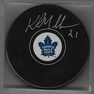 Kirk Muller Signed Hockey Puck - Toronto Maple Leafs