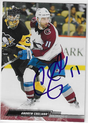 Andrew Cogliano Signed 2022-23 Upper Deck Hockey Card - Colorado Avalanche