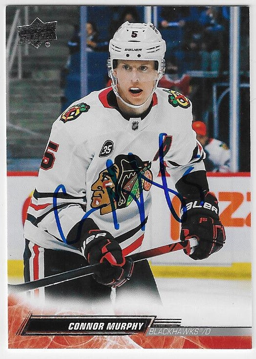 Connor Murphy Signed 2022-23 Upper Deck Hockey Card - Chicago Blackhawks