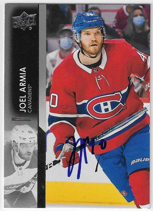 Joel Armia Signed 2021-22 Upper Deck Hockey Card - Montreal Canadiens