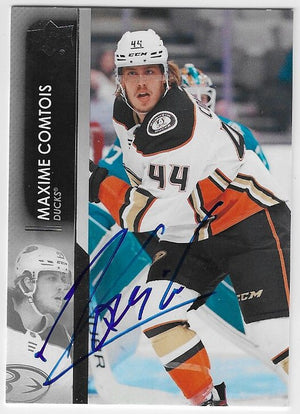 Maxime Comtois Signed 2021-22 Upper Deck Hockey Card - Anaheim Ducks