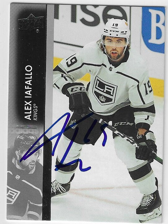 Alex Iafallo Signed 2021-22 Upper Deck Hockey Card - Los Angeles Kings